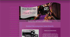 Desktop Screenshot of partybusesusa.com